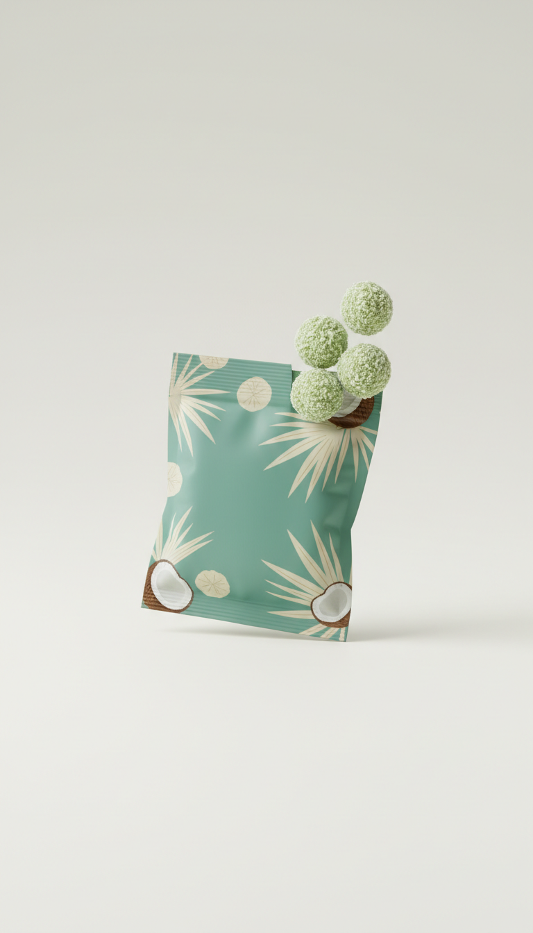 Pandan coconut bites mini pack